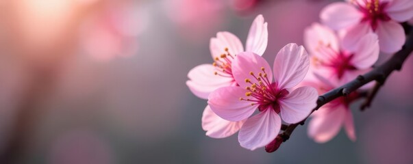 Close-up of blossoming pink petals on a flowering tree branch , blossom, gardening, macro shot