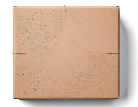 Top View of a Tied Cardboard Box
