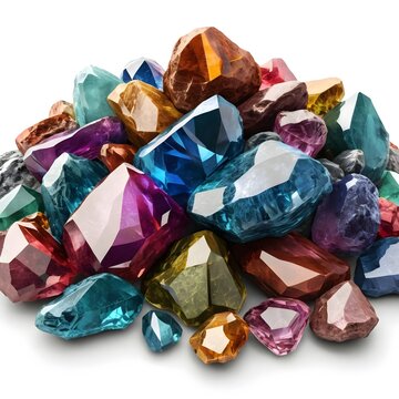 Pile of Colorful Gemstones