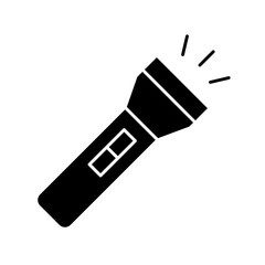 flashlight glyph icon