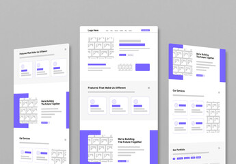 Multipurpose Website Landing Page Design Template
