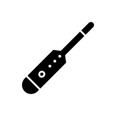 thermometer glyph icon