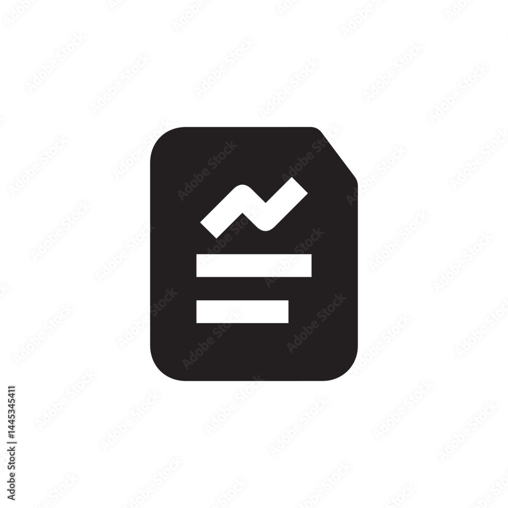 Fototapete document icon vector. linear style sign for mobile concept and web design. document illustration. pi