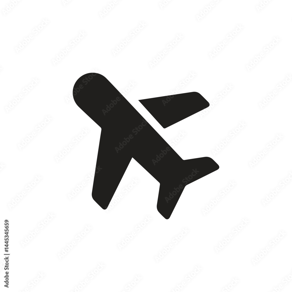 Poster airport icon vector. linear style sign for mobile concept and web design. airport symbol illustratio