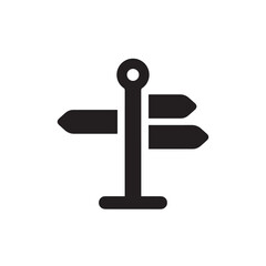 Direction icon vector. Linear style sign for mobile concept and web design. Direction symbol illustration. Pixel vector graphics - Vector.	