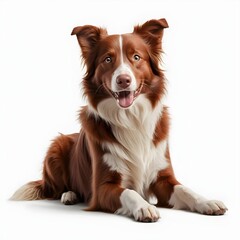 Fototapeta premium Happy Red Border Collie Dog