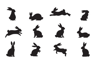 vector silhouettes of animals
