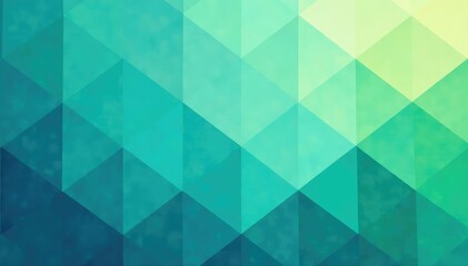 Obraz premium Subtle geometric pattern in calming blues & greens, graphic, print