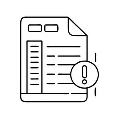 issue log icon, issue log line art - simple line art of issue log, perfect for issue log logos and icons