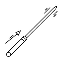 javelin throw icon, javelin throw line art - simple line art of javelin throw, perfect for javelin throw logos and icons