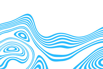 Abstract horizontal background with blue waves. Eps 10