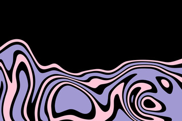 Abstract colored geometric lines curved in the form of waves. Vector illustration. Eps 10