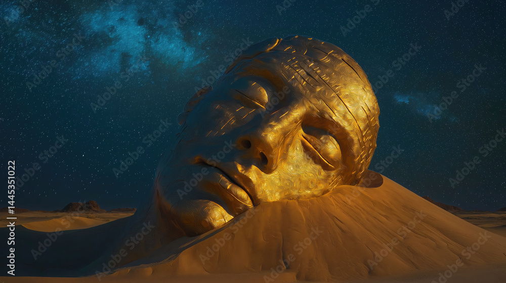 Poster golden object close up texture design