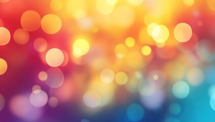 Fototapeta premium Abstract bokeh lights in vibrant colors (1)