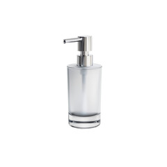 Obraz premium Modern frosted glass soap dispenser with chrome pump