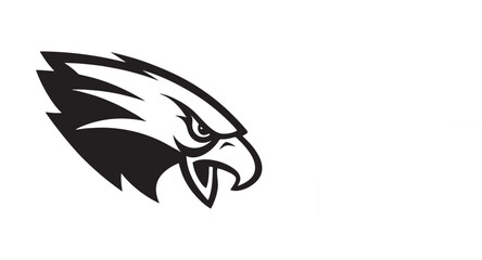 Naklejka premium Vector tribal eagle illustration, a wild bird symbol design