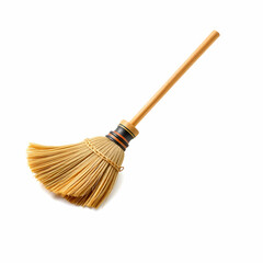 Broom isolated on white background