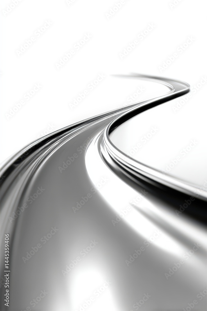 Poster aerodynamic motion trail with smooth swoosh and elegant curves