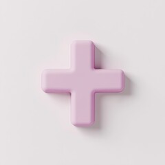 Obraz premium Minimal design and pastel palettes combine in these 3D plus icons, offering a refined solution for wellness or tech driven contexts.