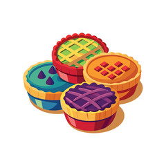 Assorted Delicious Fruit Pies