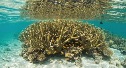 Underwater Coral Reef with Fish - Photo