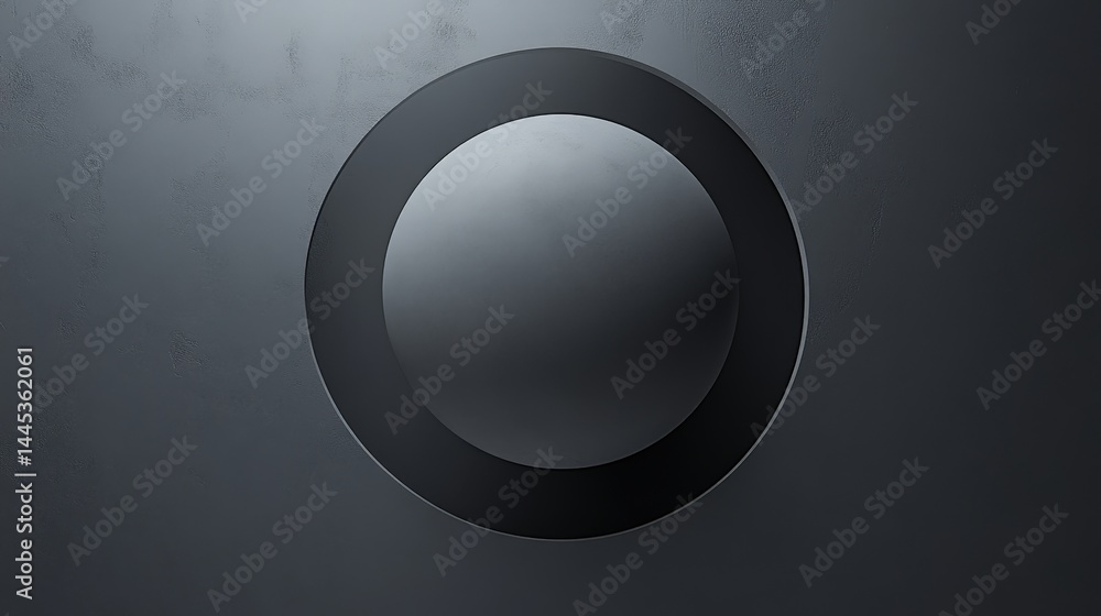 Poster minimalist grey background with a slight vignette effect, drawing focus to the center of the image.