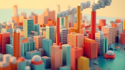 Obraz premium Explore how cities like Copenhagen and Portland implement Doughnut Economics for sustainable development, balancing social and environmental needs.