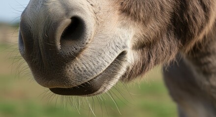 Close-up of a Donkey's Face (Photo)