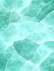 Fototapeta premium Teal abstract art with flowing, vein-like patterns creating a watery, textured effect