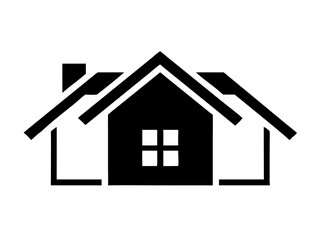 House Silhouette Icon Home & Real Estate Symbol