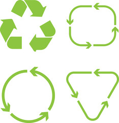 recycle symbol, recycling icon, eco symbol, green recycling, recycle logo, recycle sign vector,