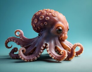 Obraz premium Adorable Baby Octopus