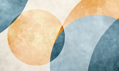 Abstract minimalist background with pastel tones. AI generated illustration.