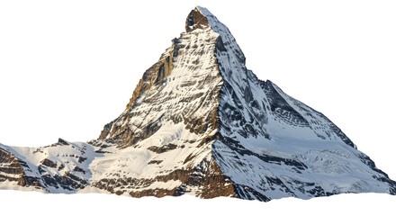 Isolated Majestic Matterhorn Mountain Peak