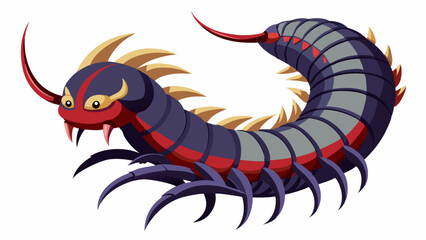 vector illustration of a cartoon dragon