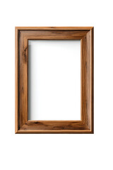 Vertical Wooden Frame Mockup for Cut Out Image Display