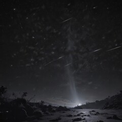 Twinkling stars scattered across a vast, inky black night sky ,  twinkle,  celestial