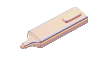 Isolated Holographic Highlighter Marker Pen