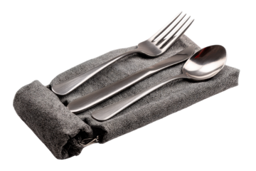 Stainless Steel Reusable Cutlery Set with Fork Spoon and Knife