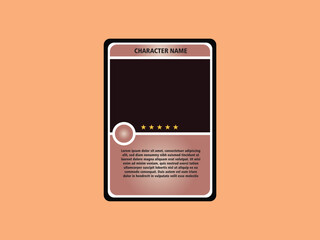 modern technology themed card game template. card template, border template