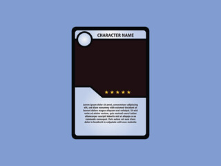 modern technology themed card game template. card template, border template