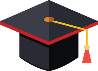 graduation cap clipart vector on transparent background