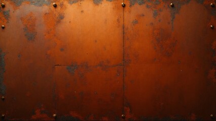 Grunge Rusty Corten Steel Wall Texture Background Banner