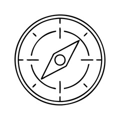 compass guidance and direction icon, compass guidance and direction line art - simple line art of compass guidance and direction, perfect for compass guidance and direction logos and icons