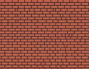Obraz premium Seamless Red Brick Wall Texture