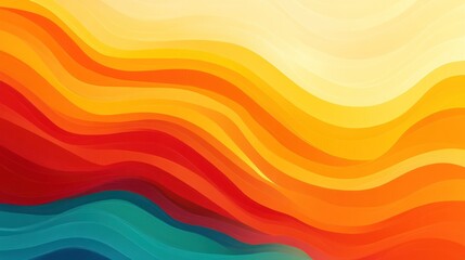 Fototapeta premium Abstract vibrant wavy background