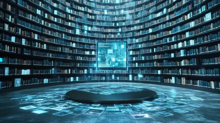 Digital Library Knowledge Hub with Infinite Books.