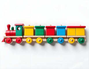 Colorful Wooden Toy Train