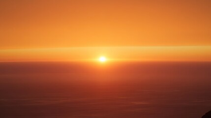 Obraz premium Sunrise or Sunset over a vast horizon