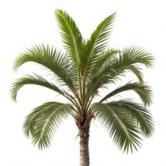 Fototapeta premium Isolated Palm Tree on White Background